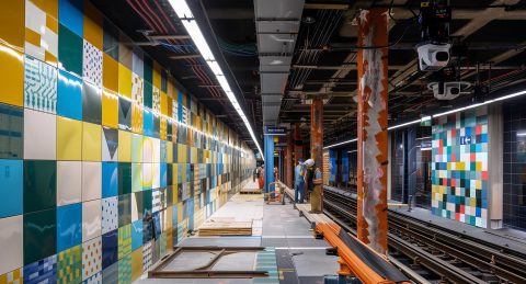 Umbau von Bahnsteigen