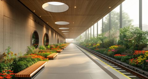 Architektur und Design für Bahnhöfe